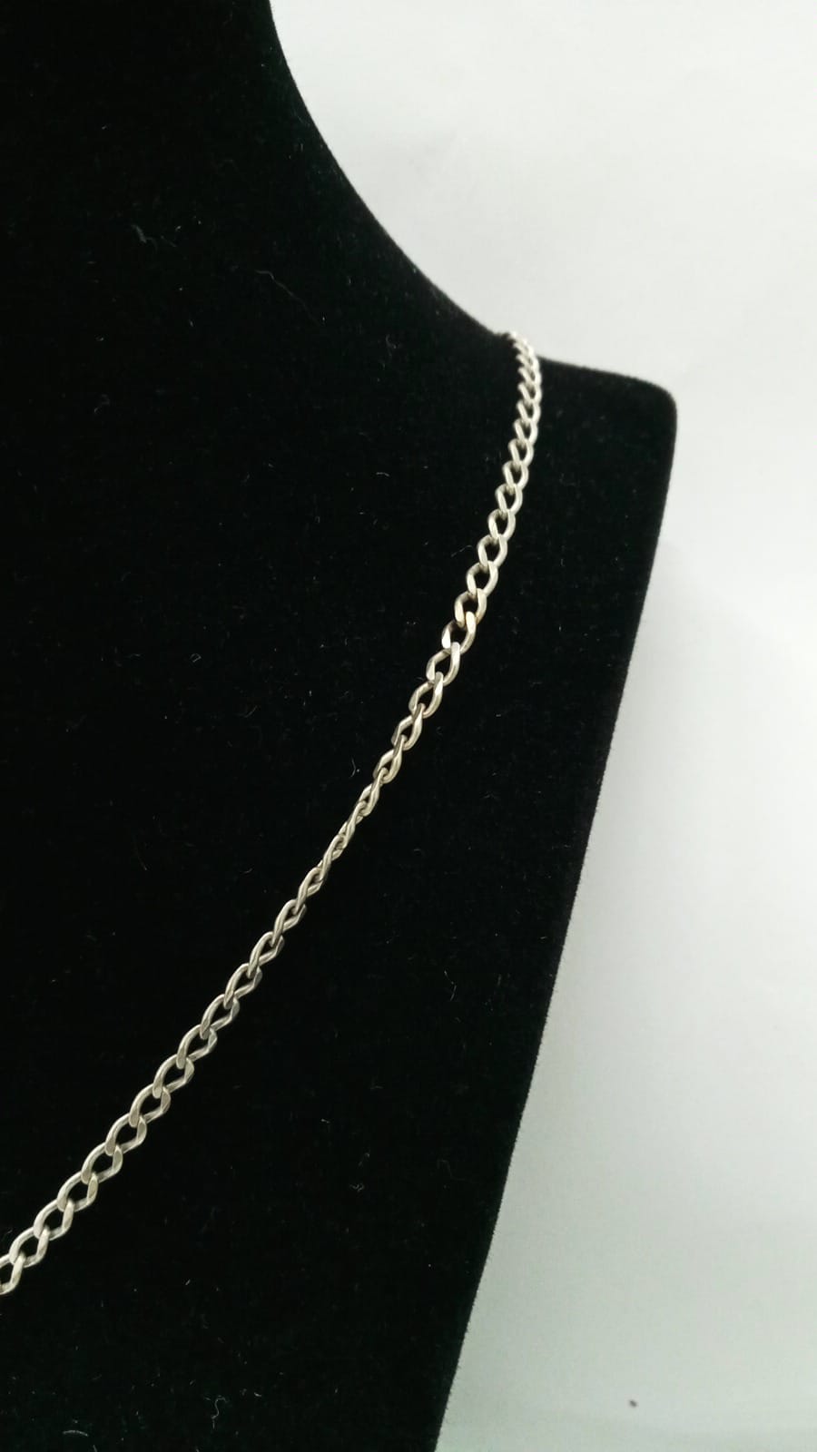 cadena de plata y dije de herradura 8.4gr 29cm de largo