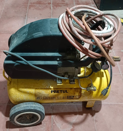 Compresor de aire PRETUL 25 litro, usado