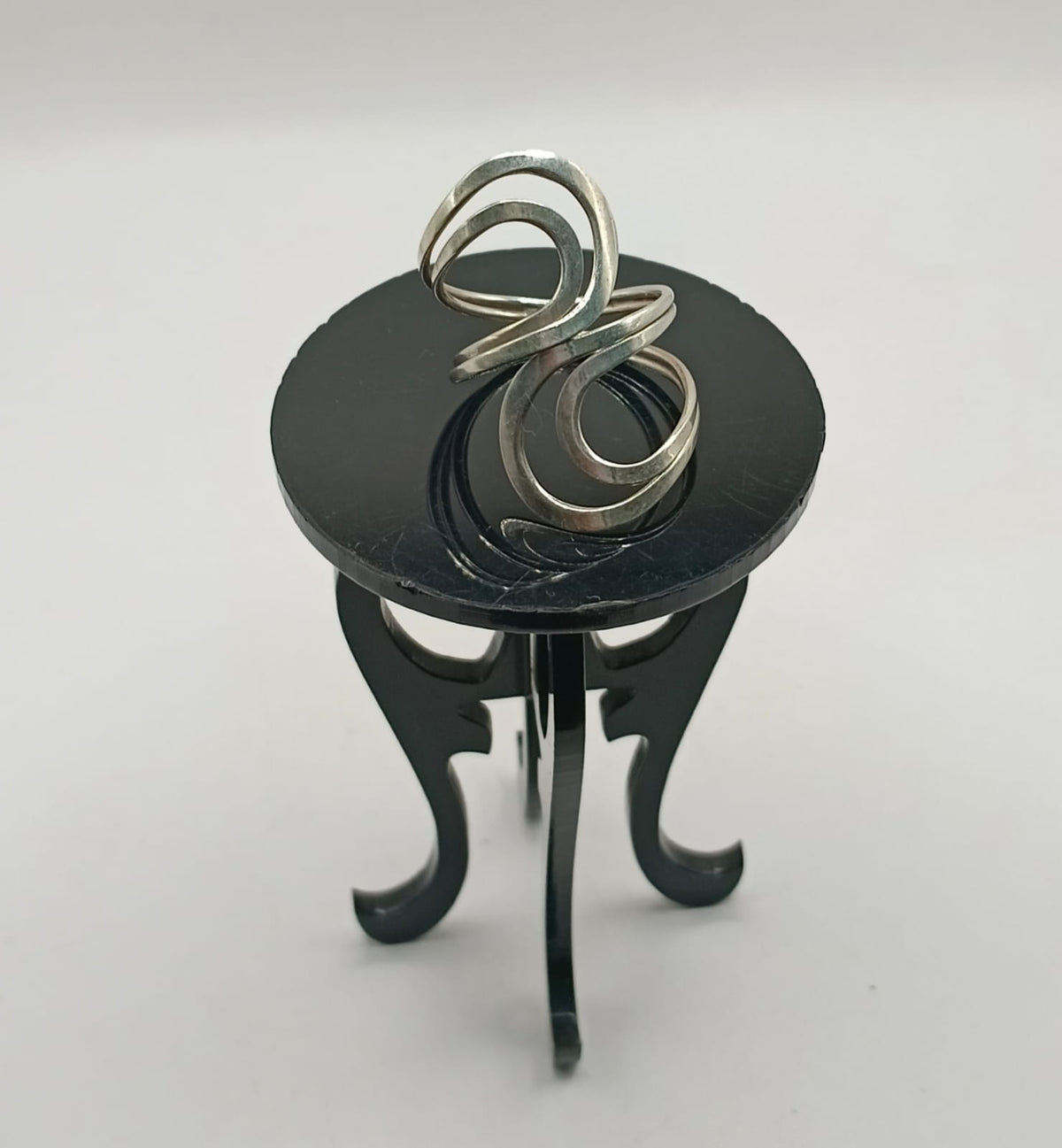 Anillo curvas PLATA 925 peso 3.5gr