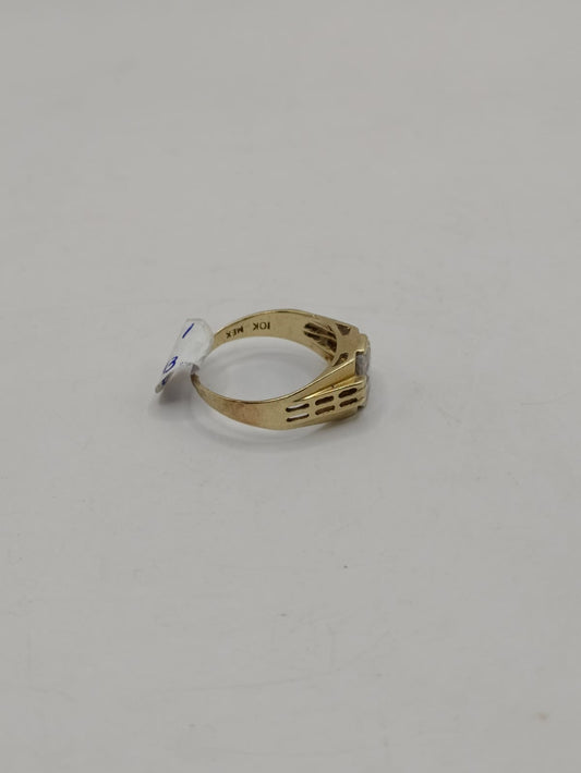 Anillo piedra grande ORO 10k peso 3.1gr #8, usado