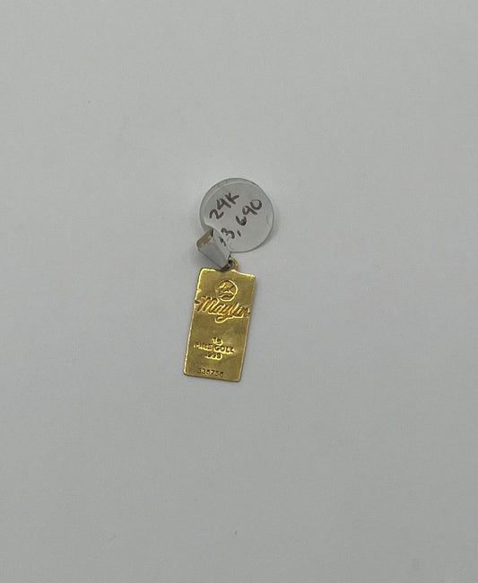 Dije de oro 18k pesa 1 gr 1.5 cm