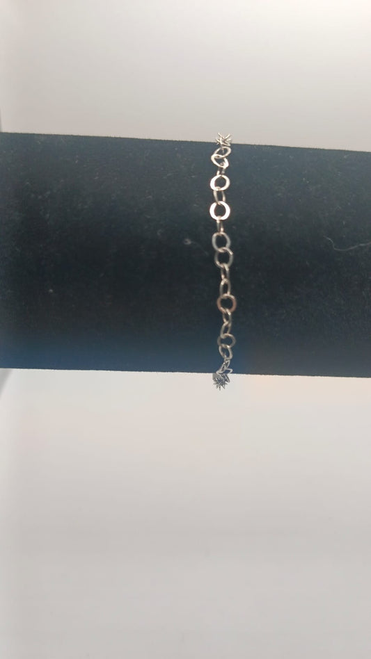 Pulsera de PLATA 925 tejido circular peso 1.2gr, nueva