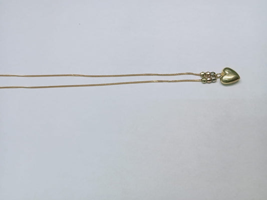 💛 Collar con Dije de Corazón en Oro 10k – Amor y Elegancia en Cada Detalle 💛