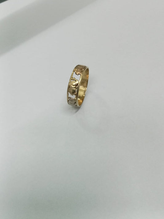 🐘✨ Anillo de Elefantes en Oro 10k