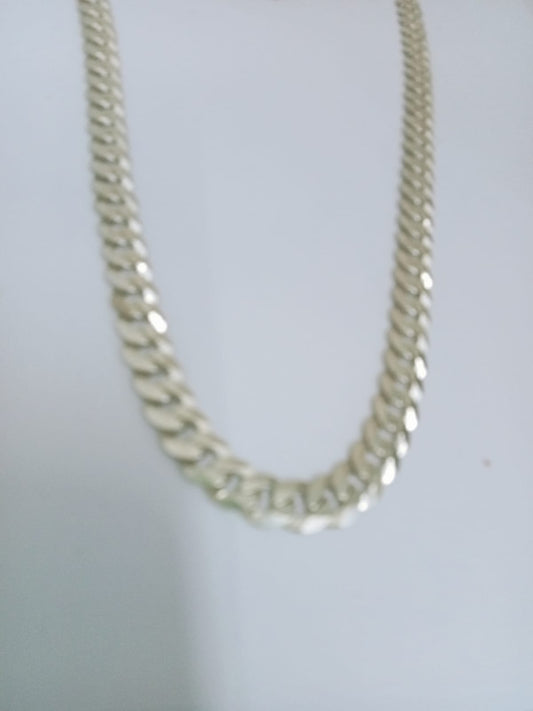 Cadena de Plata Diseño Planchado – 60.1 g