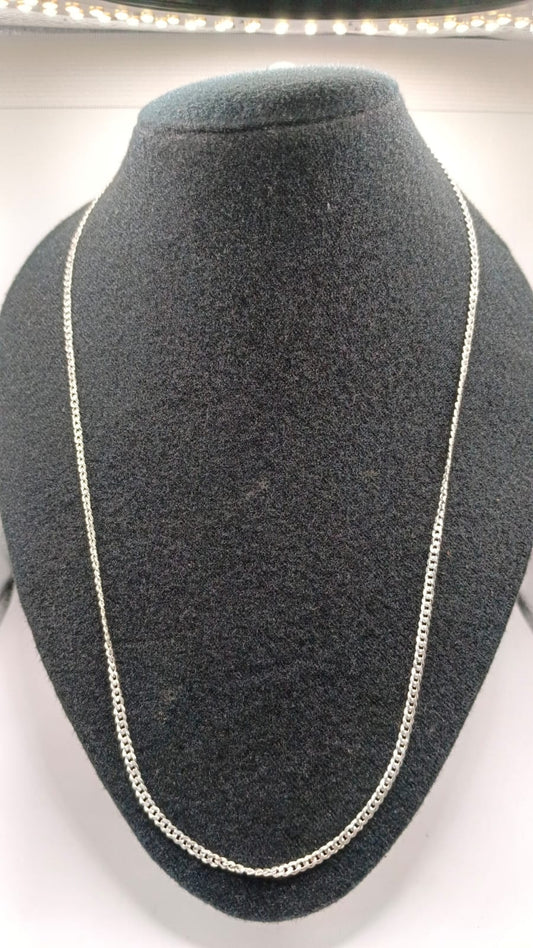 Collar de PLATA 925 eslabon 1x1 peso 9gr, nueva