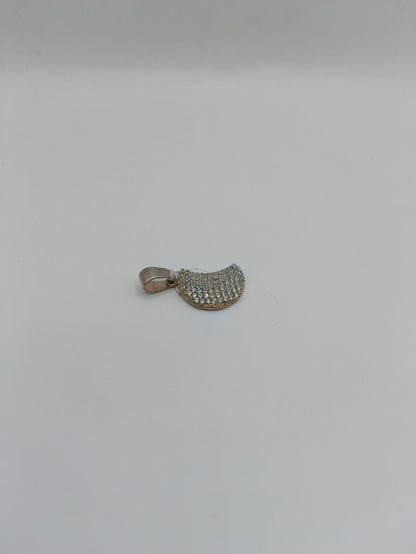 Dije media luna PLATA 925 peso 2.8gr, usado
