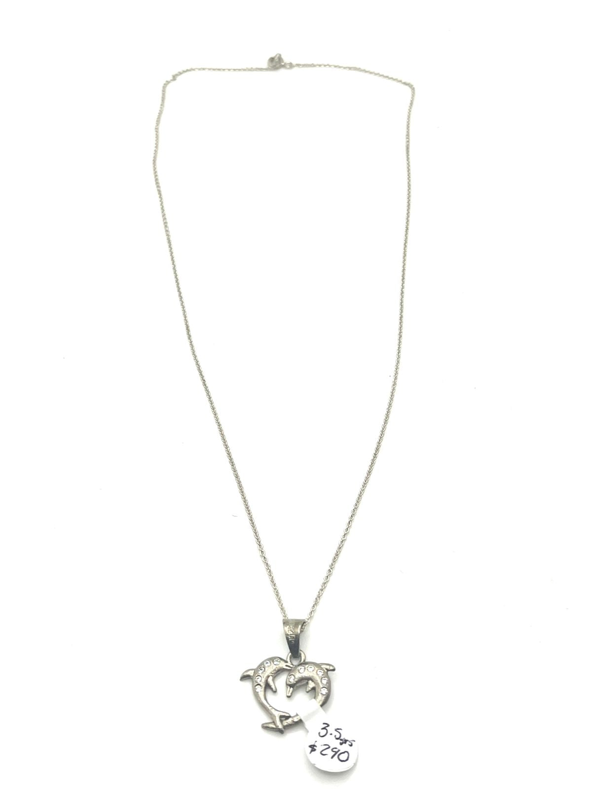Cadena tejido chino delgadita 3.5 gr 26 cm baño de plata