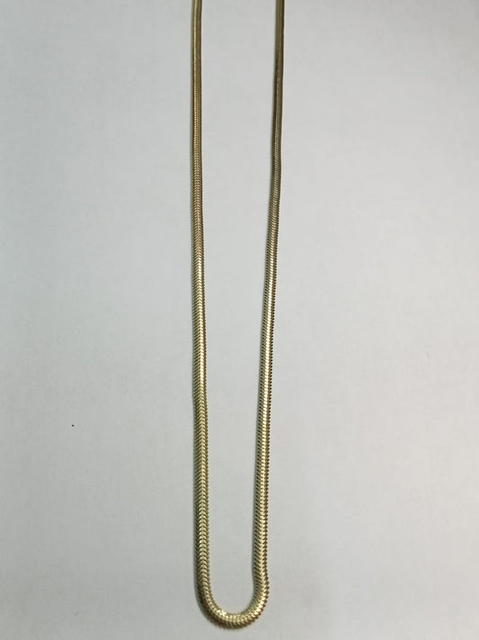 Collar Panza de Víbora en Oro 10K