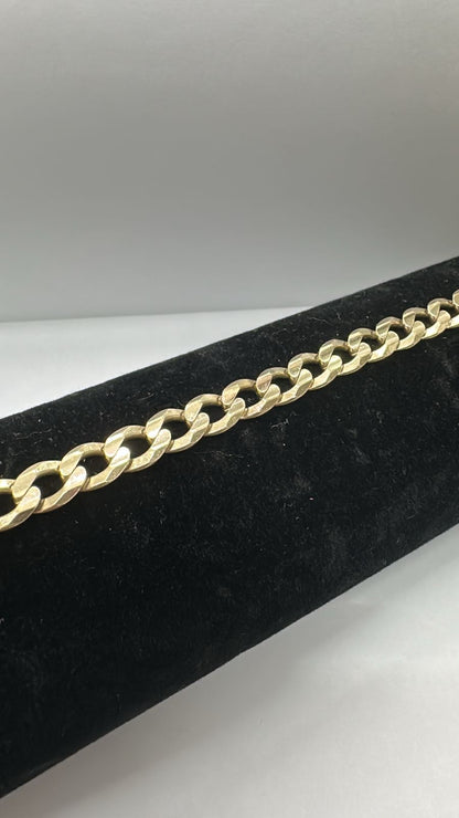 Esclava de oro diseño 1x1 10k 21cm larga 13.6gr