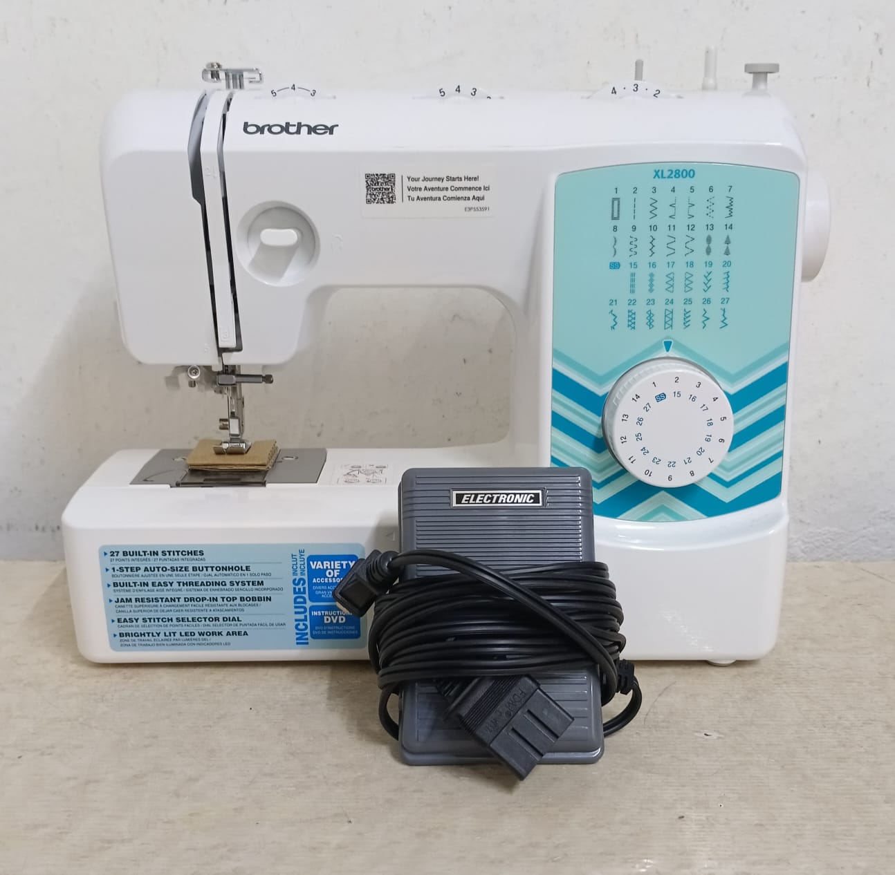 Maquina de coser BROTHER xl2800, usado