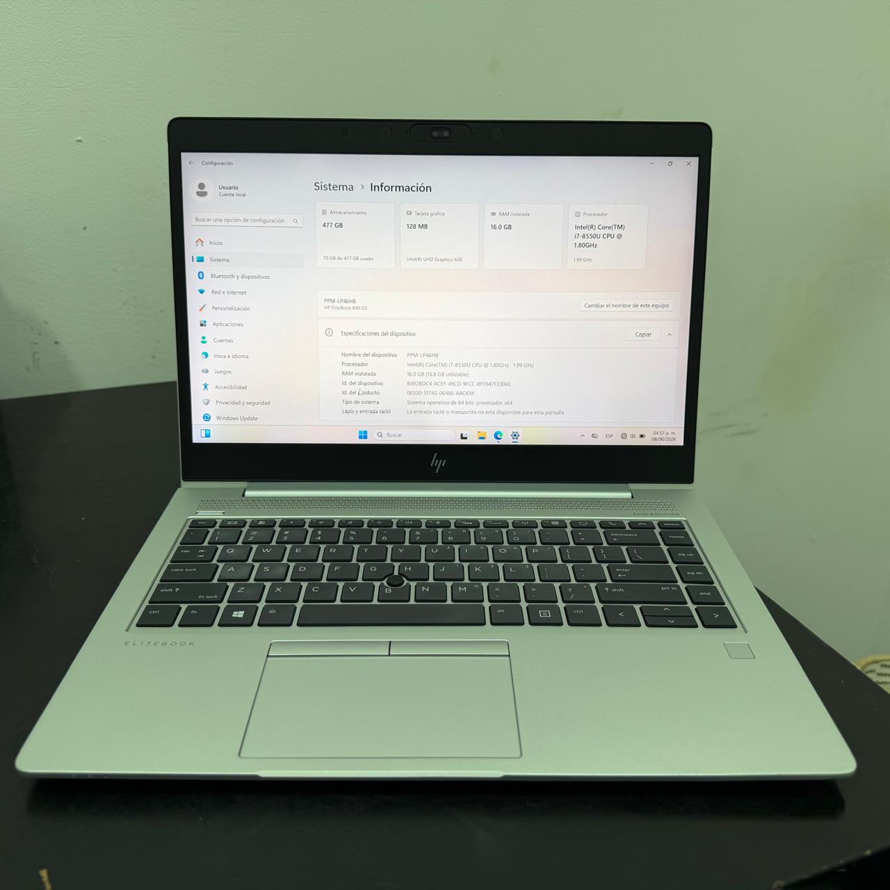 🔥 HP EliteBook 840 G5 – Rendimiento Profesional 🔥