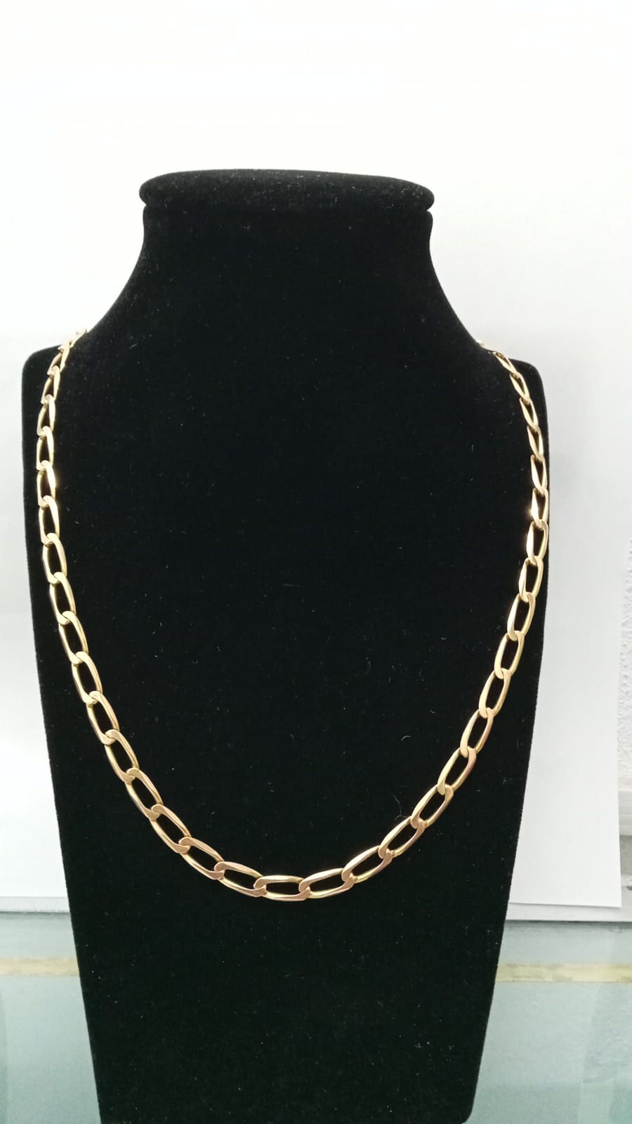 Cadena  oro de 14k. Diseño  1*1 24.1 gr 27cm de largo