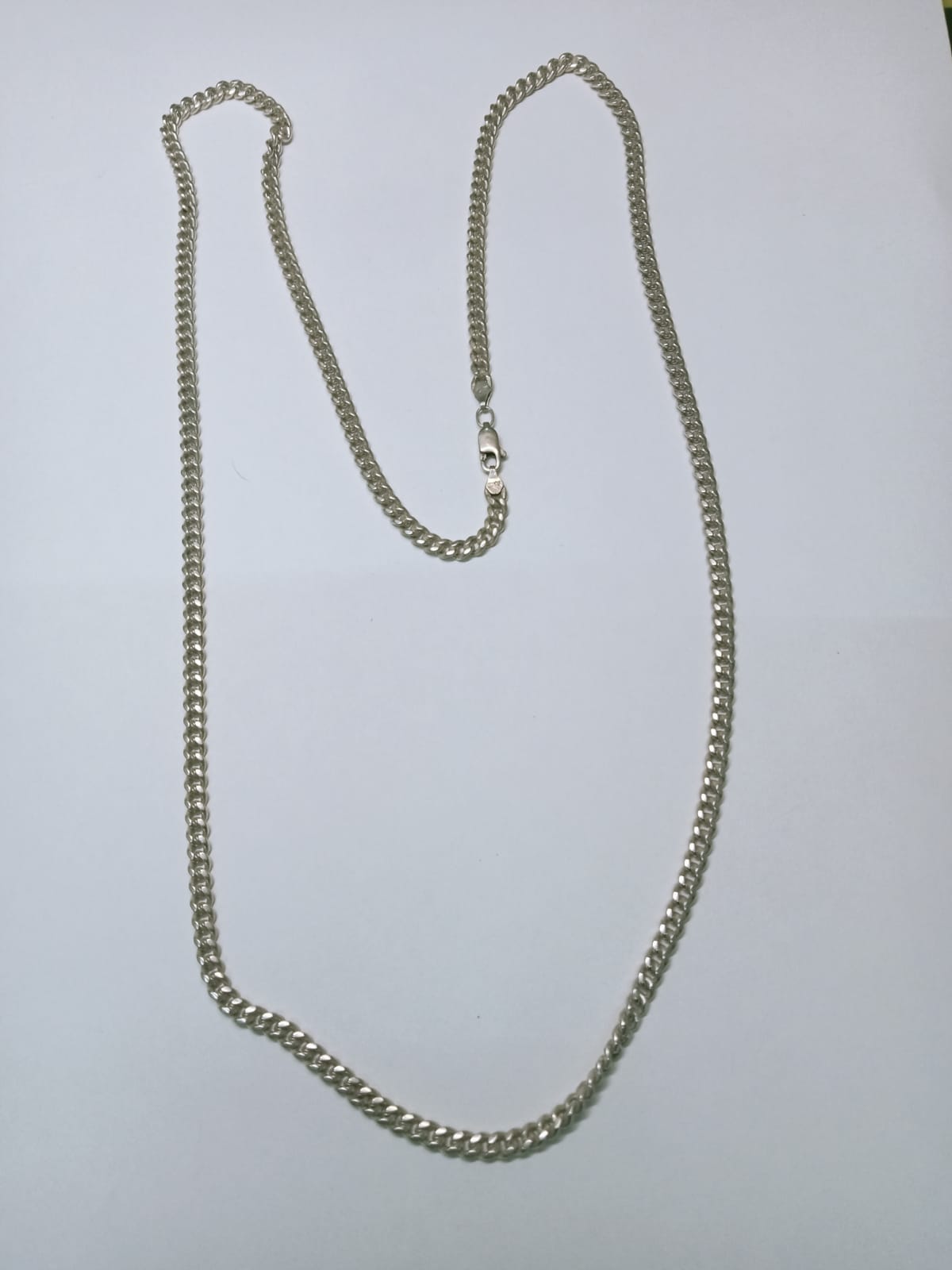 Cadena de Plata 925 Diseño Planchado – 37.5 cm Elegante y Moderna