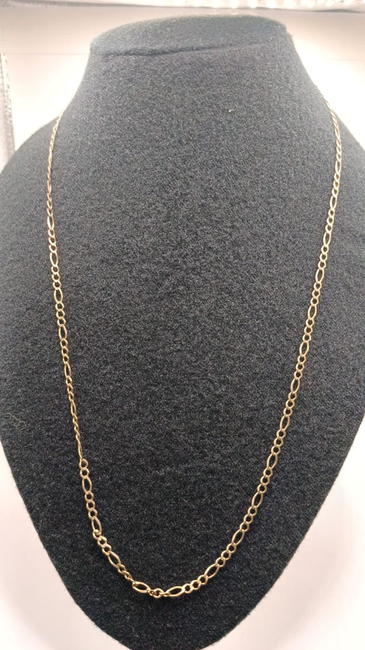 Cadena de ORO eslabon 3x1 10k peso 5.8g, usado
