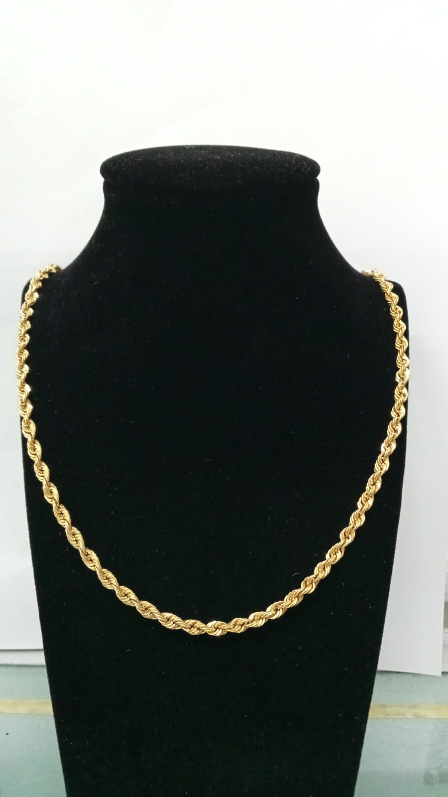Cadena Torzal de Oro 10K 33cm largo 8gr