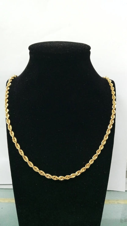 Cadena Torzal de Oro 10K 33cm largo 8gr
