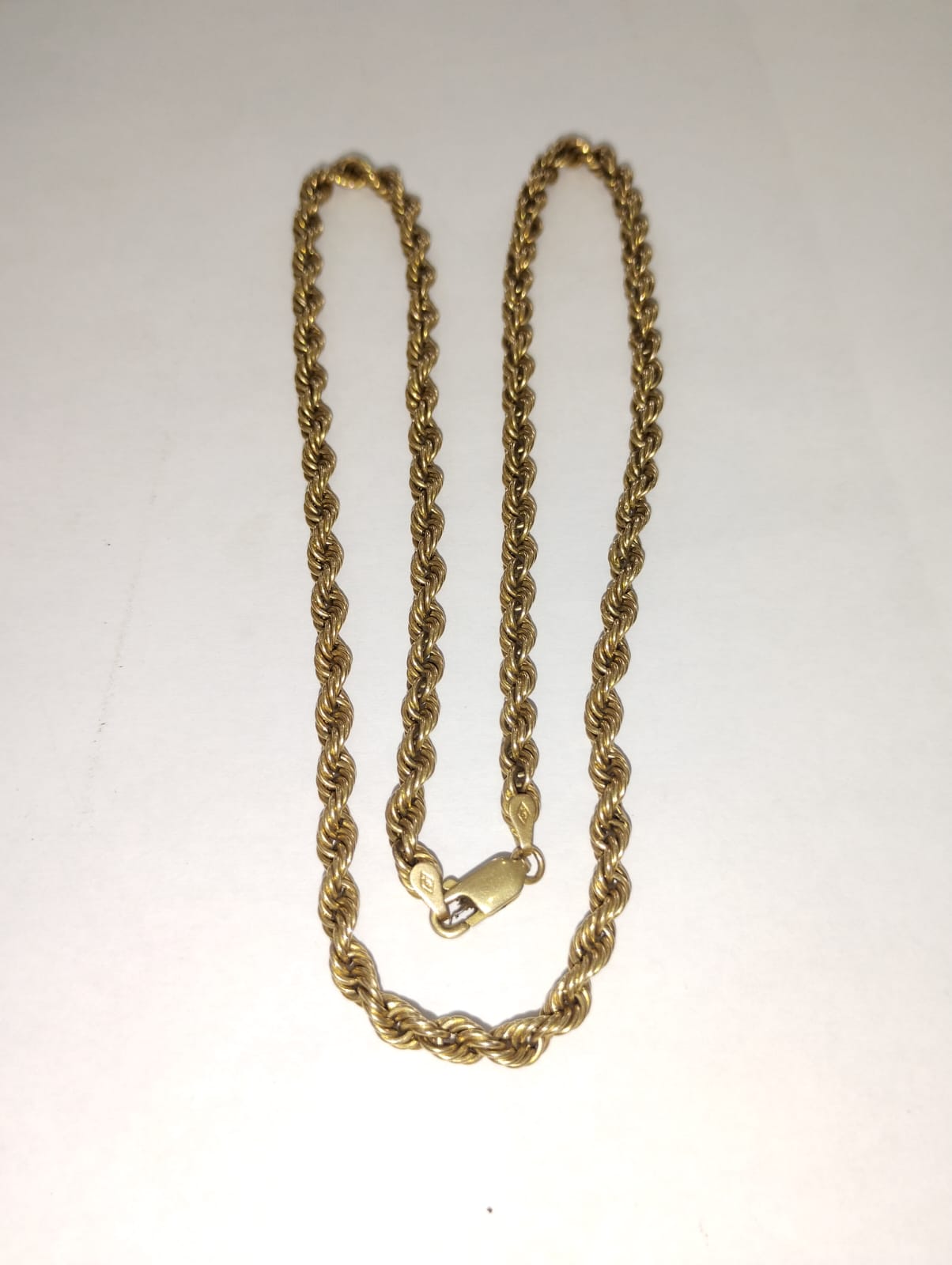 💛 CADENA DE ORO 10K – TIPO TORSAL – 9.10 g ✨