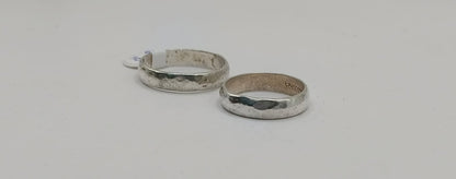 Par de Argollas PLATA 925 peso 6.5gr, usado