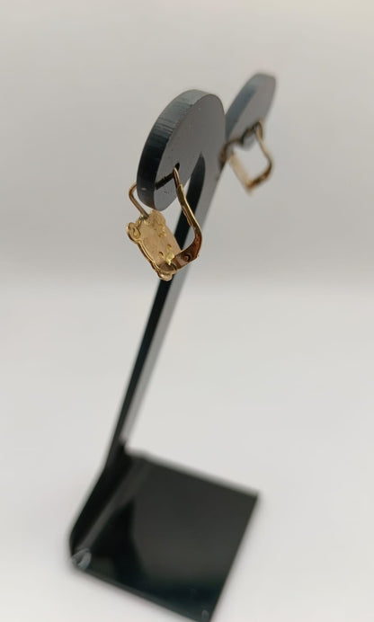 Aretes de puerquitos ORO 10k peso 1.8gr, usado