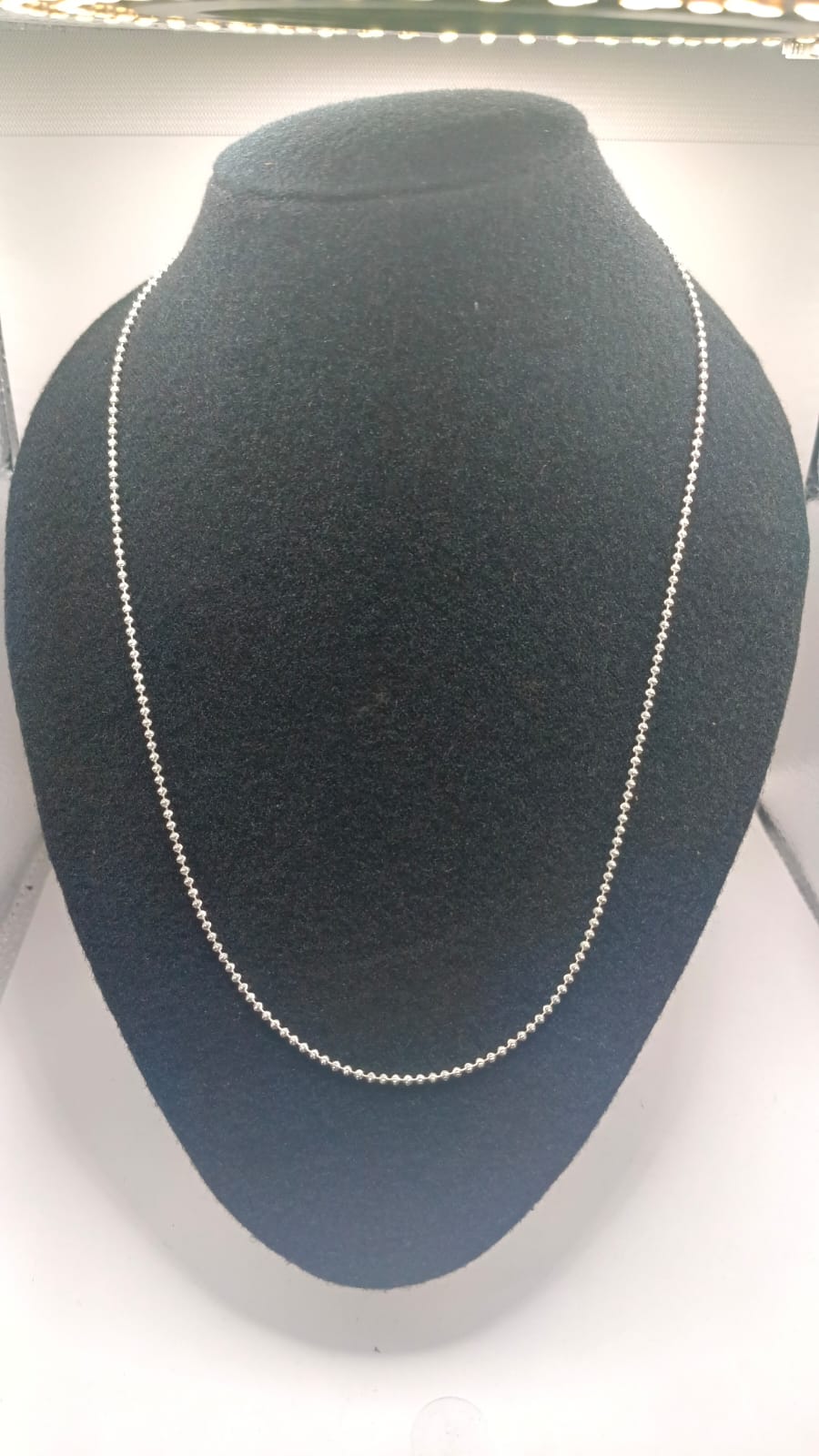 Cadena de PLATA 925 peso 6.2gr cuentas, nuevo