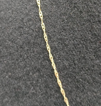 Cadena torzal ORO 10k peso 1gr