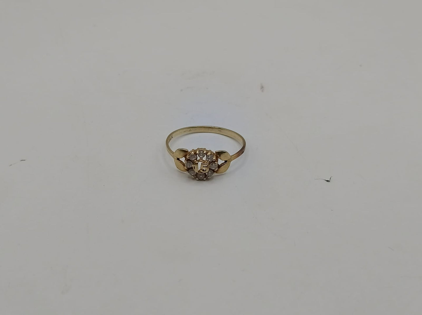 Anillo ORO 10k peso 1.4gr, usado