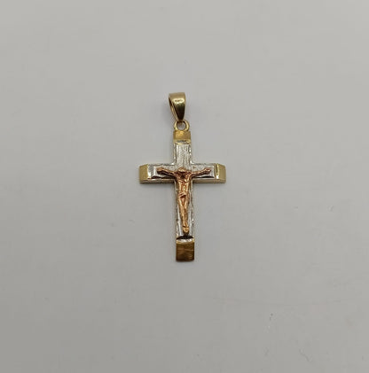 Dije de cruz ORO 10k peso 1.8gr, usado