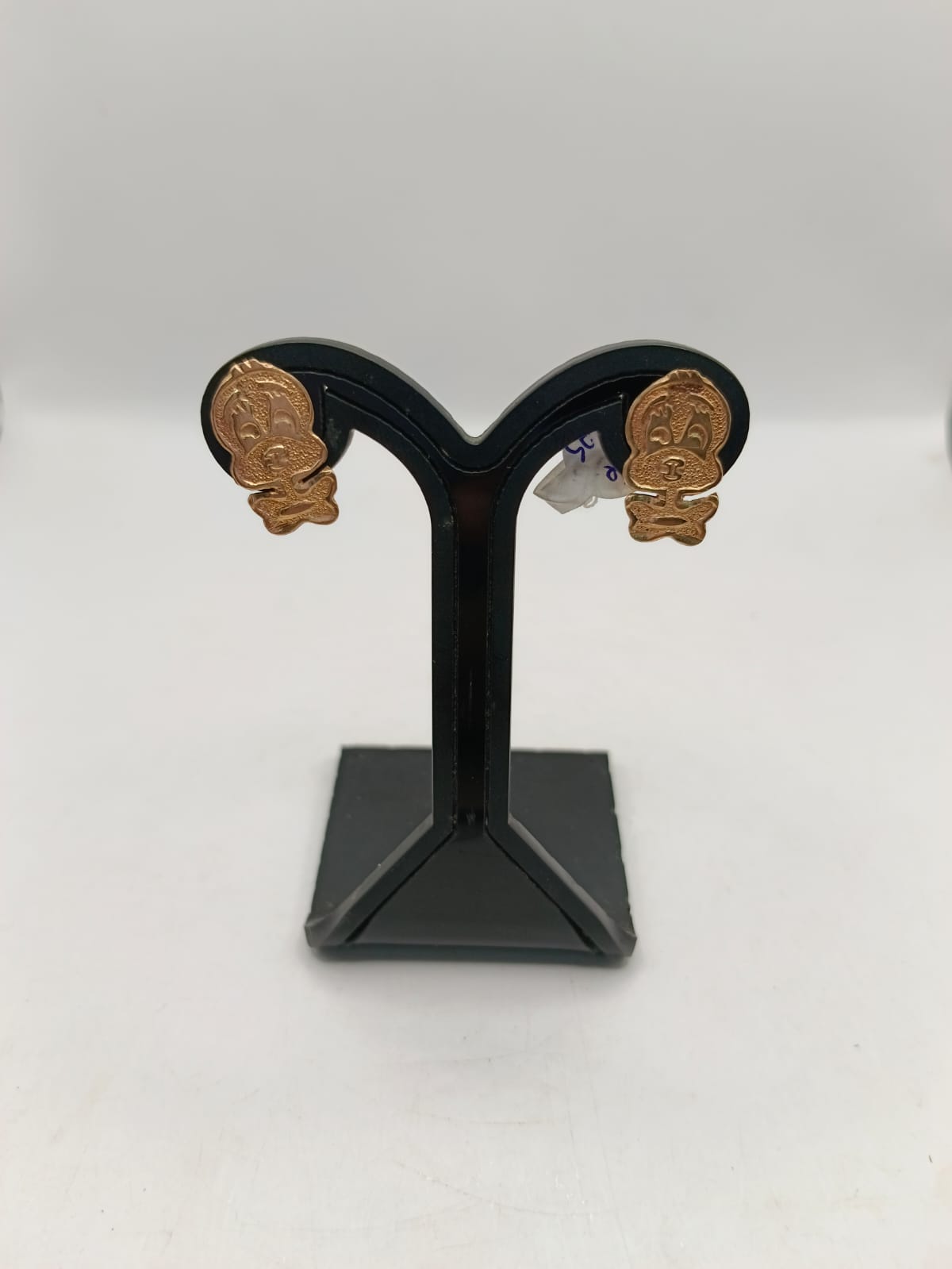 Aretes piolin ORO 10k peso 1.6gr, usado
