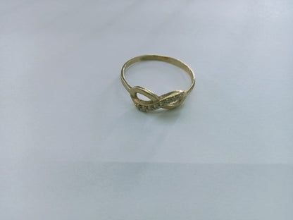 ✨ Anillo Infinito de Oro 10k – Talla 9.5