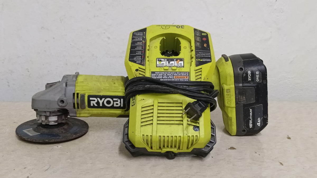 Esmeril Inalambrico RYOBI pcl445 con cargador, usado