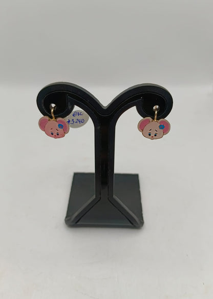 Arete infantil ORO 8k peso 1.8gr, usado