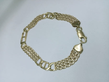 pulsera de oro 14k - (8.6 Gramos) diseño moderno