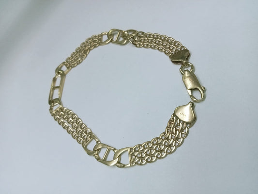 pulsera de oro 14k - (8.6 Gramos) diseño moderno