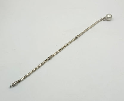 Pulsera tipo Pandora PLATA 925 peso 13.9gr, usado
