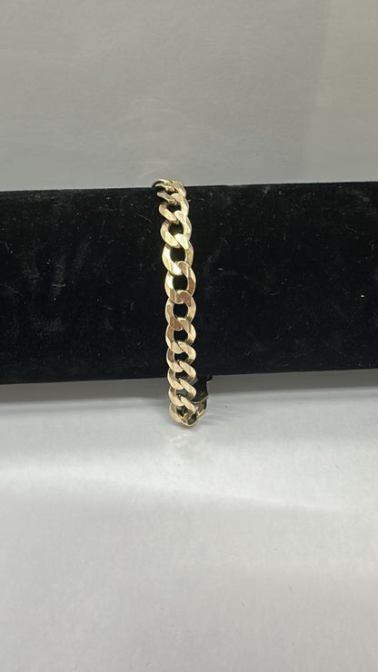 Esclava de oro diseño 1x1 10k 21cm larga 13.6gr