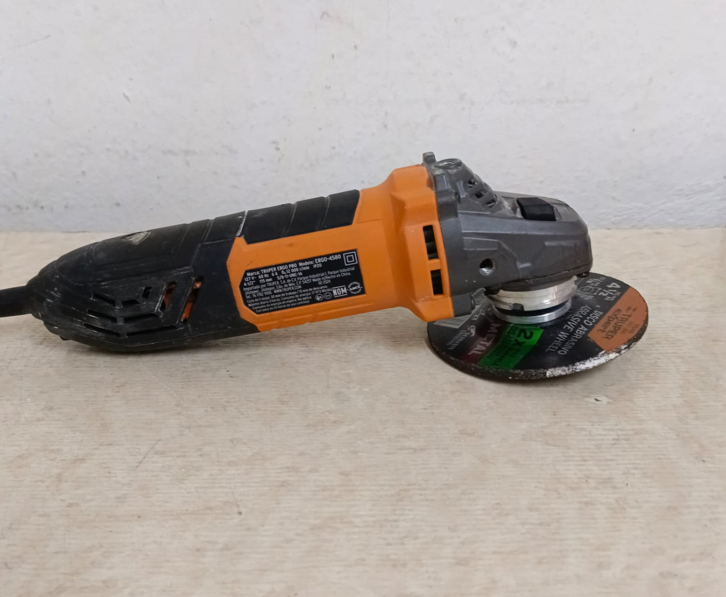 Mini esmeril TRUPER ergo-4580, usado