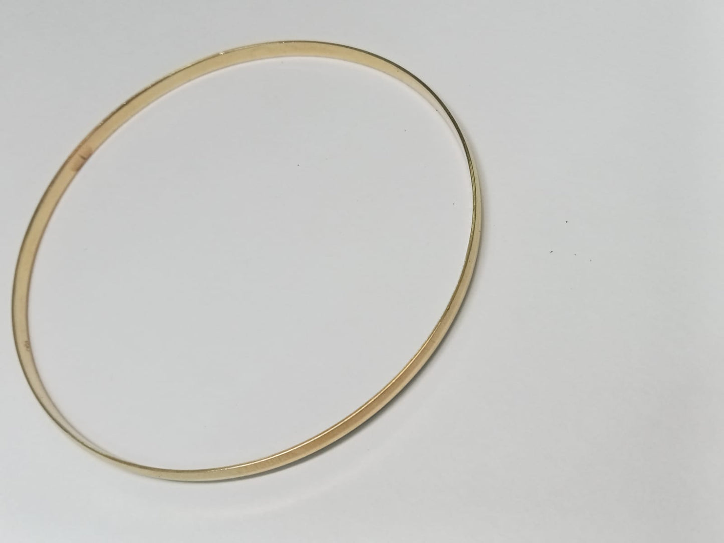 Pulsera Tipo Aro de Oro 14K – Diseño Liso y Elegante (5.8 g)