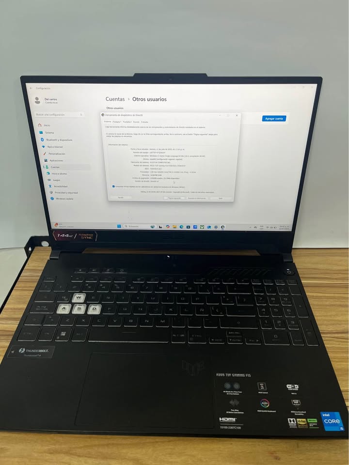 Laptop Gamer Asus Core i5 16 RAM 447 SSD