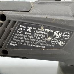 Esmeril Inalámbrico Truper MAX-20E – Usado