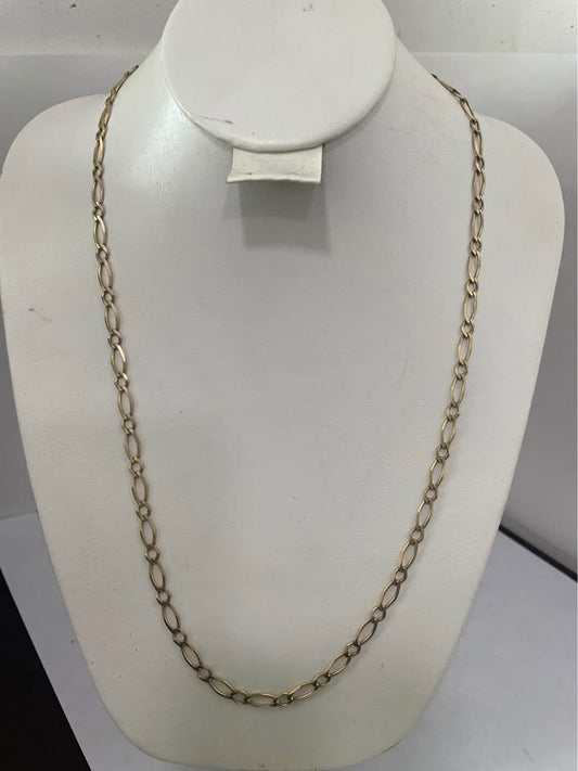 Collar oro eslabones rombo 10k /11.2gr/ 56cm largo/40mm ancho