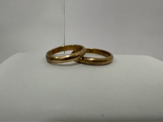 Par de anillos oro/10k/6.9gr