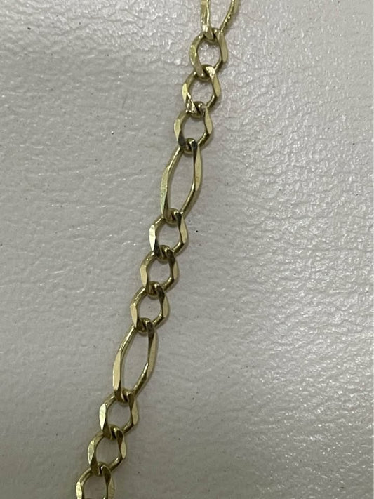 Cadena oro 10k/4.4gr/58cm largo/20mm anch