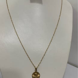 Cadena oro dije virgen 10k/3gr