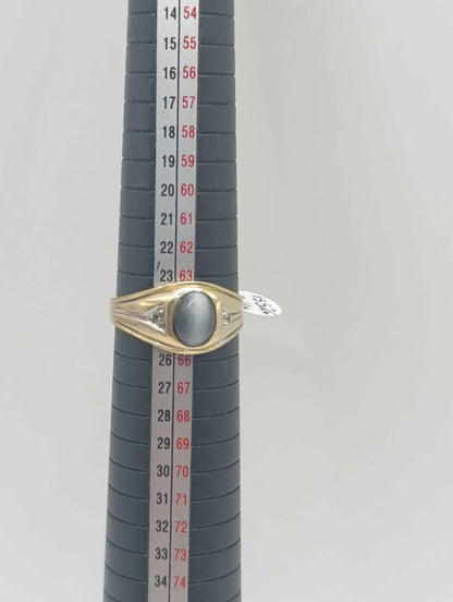 Anillo con sintético oro de 10k peso 3.4g #11