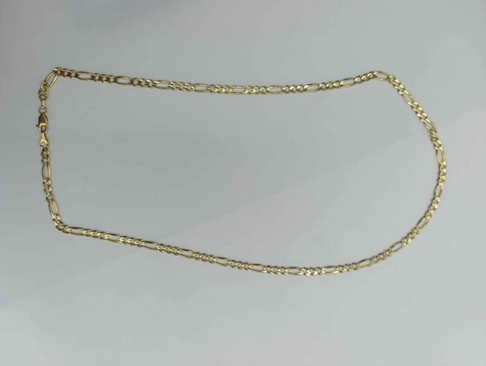 Cadena tejido 3*1 oro 10k peso 16.6g 29 cm
