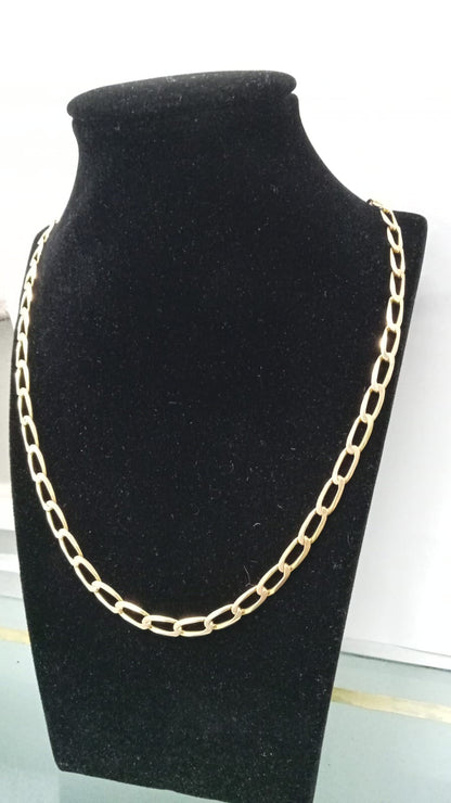 Cadena  oro de 14k. Diseño  1*1 24.1 gr 27cm de largo