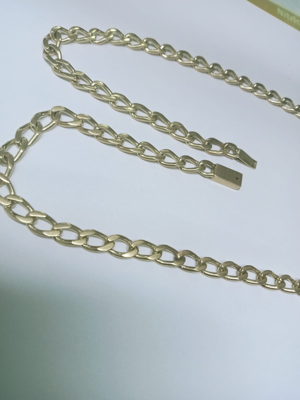 Cadena de Oro 10K – Diseño 1x1 con Broche de Cajón (36.1 g)