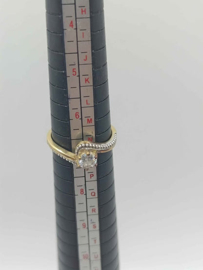 Anillo de oro con piedra 10k 2.4 gr #6.5