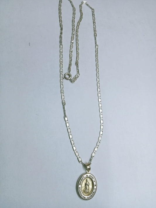 Cadena de Plata con Dije Religioso – 5.4 g